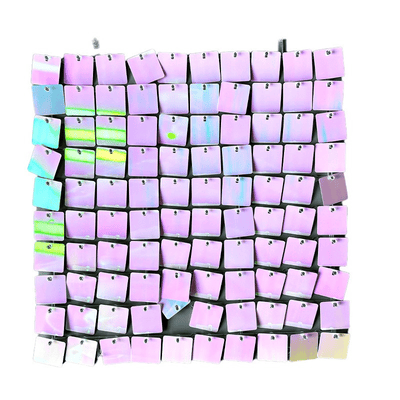  PET pneumatic plate shimmer mirror silk sequin wall panel