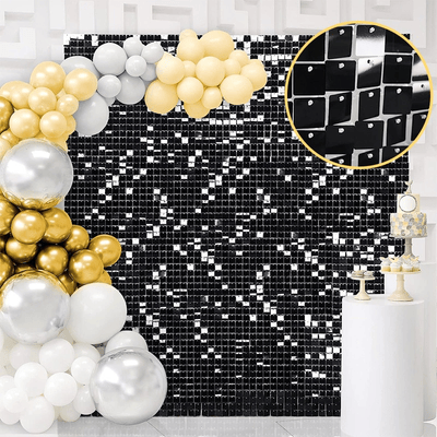  PET pneumatic plate shimmer mirror silk sequin wall panel