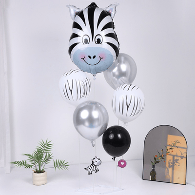 Party Decoration Farm Series Cute Cow Zebra Balloon Set