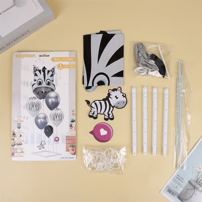 Party Decoration Farm Series Cute Cow Zebra Balloon Set