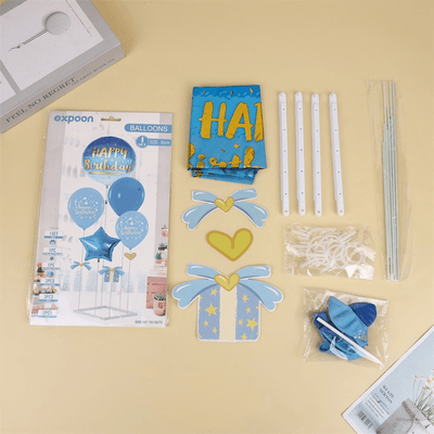  New birthday balloon table Float set A4 base small set 
