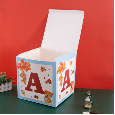 Balloon box baby shower gift box Colorful printed cartoon box