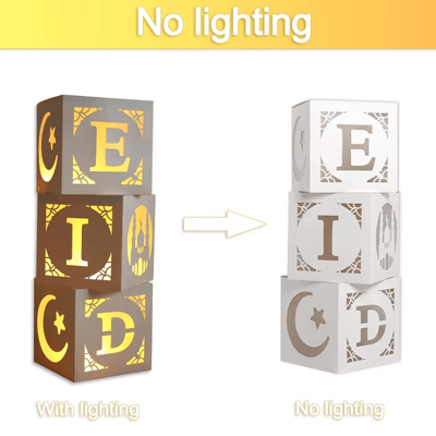 2025 Ramadan Led Lights Kareem Islam Decor Eid Mubarak Box