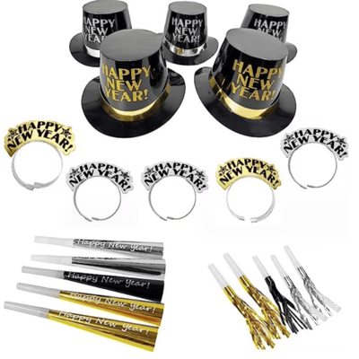 2025 New Year Party favors, caps, Headband,Noise Maker 