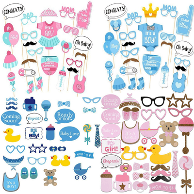 Gender Disclosure Photo Props Frame Baby Shower decoration