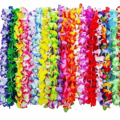Wholesale Cheap Hawaiian Luau Flower Lei Ruffled Flowers
