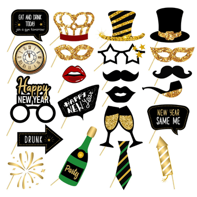 Wholesale 22 Pcs Happy New Year Photo Prop Set