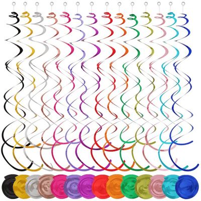 Spiral Hanging PVC Pendant Whirlpool Flower Party Decoration