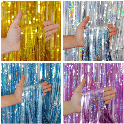  Party Glitter Tinsel Fringe Curtain Party Rain Slik Curtain