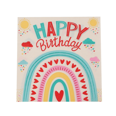 Rainbow theme party disposable tableware set kids party 