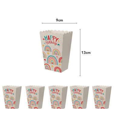 Rainbow theme party disposable tableware set kids party 