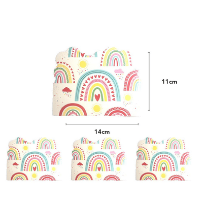 Rainbow theme party disposable tableware set kids party 