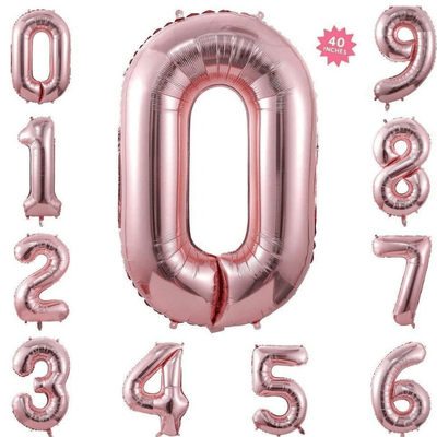 Aluminium film 40 Inch 0-9 large number balloon decoration