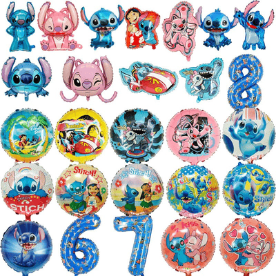  New cartoon anime lilo stitch balloon birthday decoration 