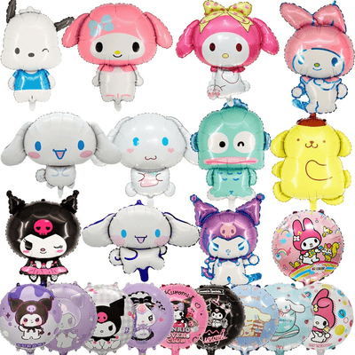  New cartoon theme helium aluminium balloons kids toys favors