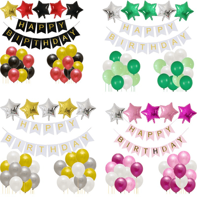 Happy birthday balloon set decorations for birthday party