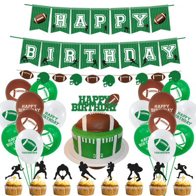 Rugby themed birthday party set american football party supplies