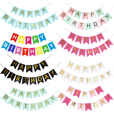 Hot sale Wholesale Customize Birthday Party Paper Banners 