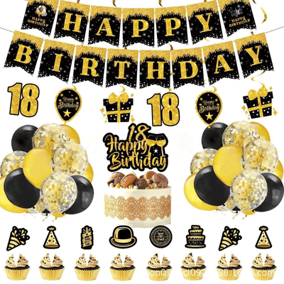 Wholesale 18years old birthday paper disposable tableware 