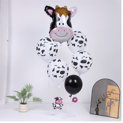 Party Decoration Farm Series Cute Cow Zebra Balloon Set