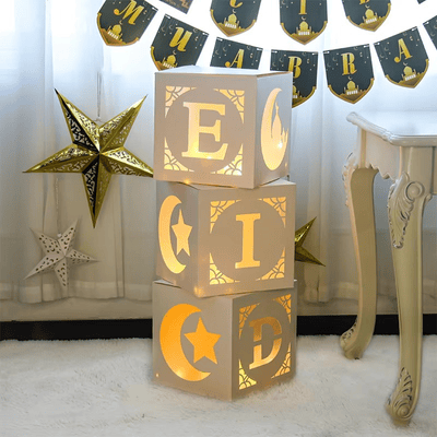 2025 Ramadan Led Lights Kareem Islam Decor Eid Mubarak Box